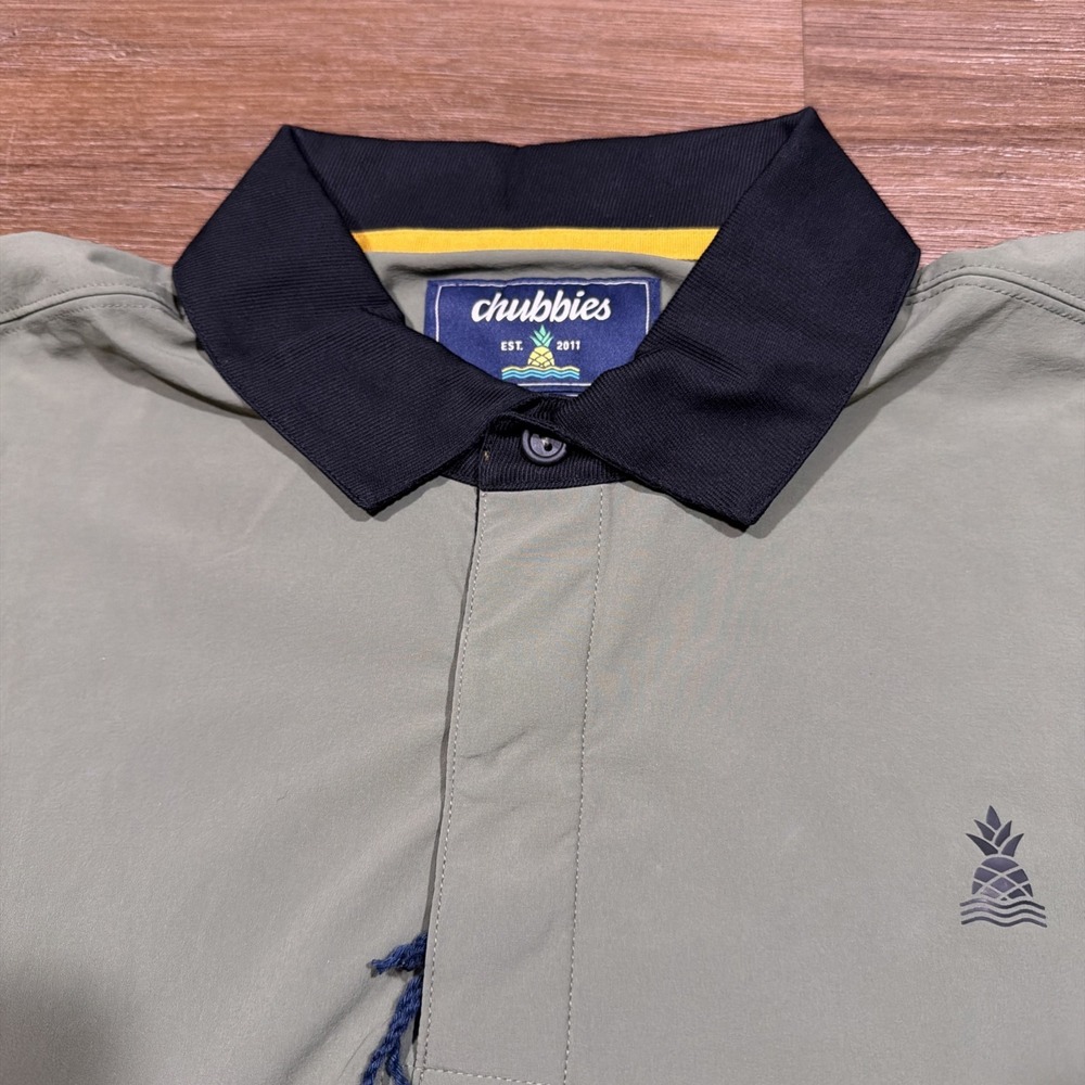 New Chubbies Mens SMALL Range Pullover Polo Lightweight Performance Windbreaker - Picture 8 of 14
